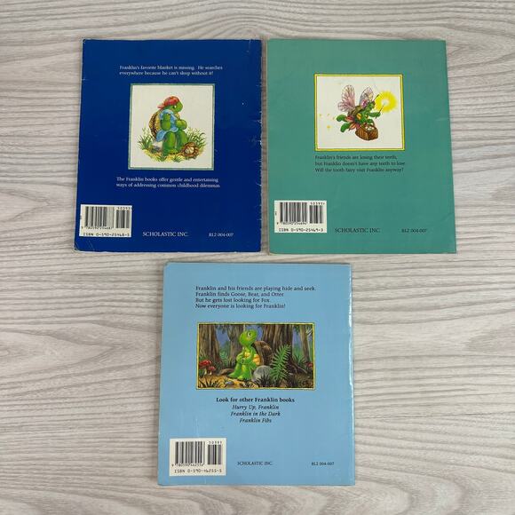 Lot of 7 Franklin the Turtle Paulette Bourgeois & Brenda Clark Storybook Series - Picture 11 of 13